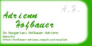 adrienn hofbauer business card